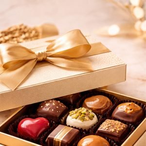 Dark Chocolate Crispy Orange Cream Praline