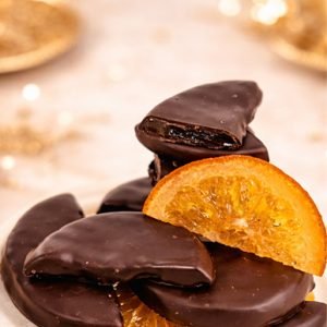 Dark Chocolate Crispy Orange Cream Praline